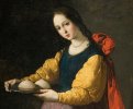 Saint Agatha - Francisco de Zurbarán (1630–1633, Detail).jpg