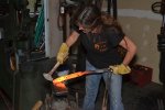 0-Master Smith Audra Draper Hammer Forging the Blade2.jpg